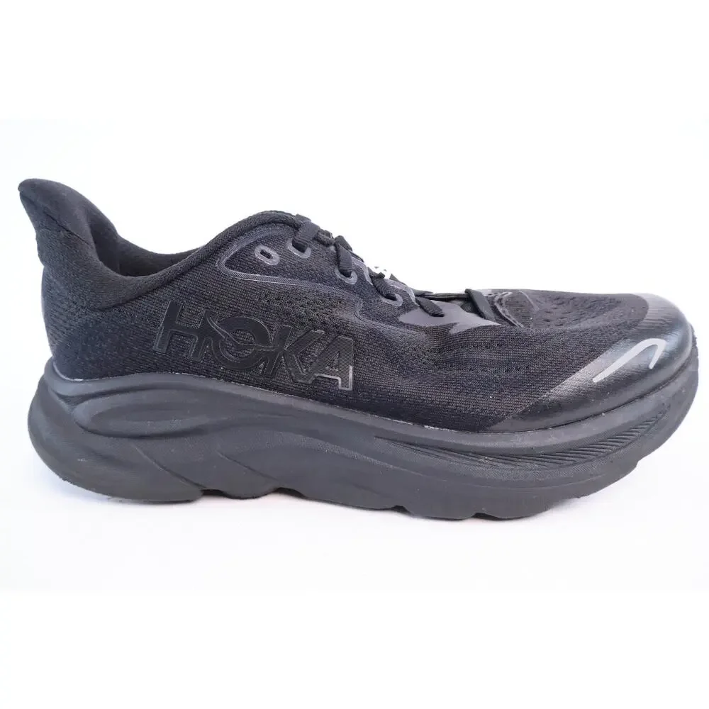 HOKA Clifton 10 Big Kids Size 6MD Black Running Shoes 1168860BBLC #142